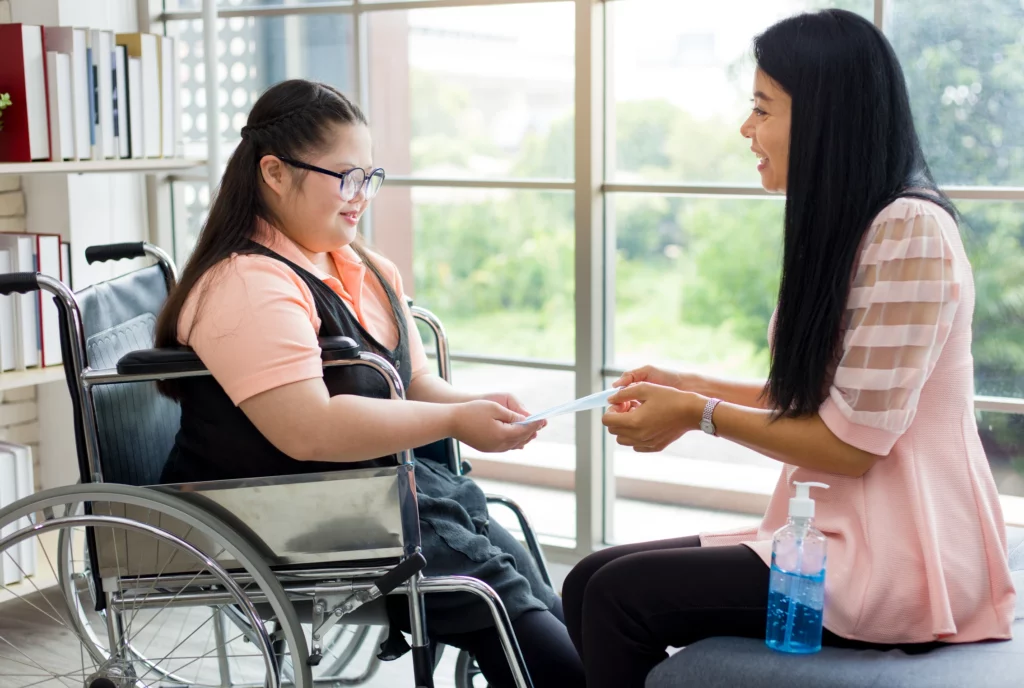 Professional Carers Network carer image of disabled client and family